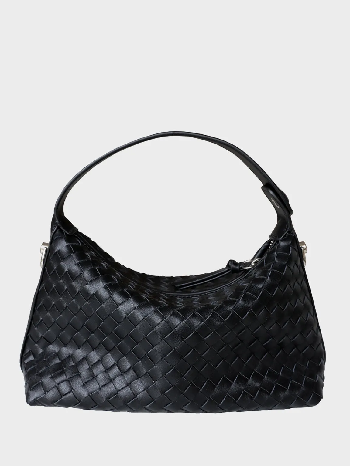 Women's Woven Leather Tote Bag Square Intrecciato Bucket Bag Braiding Shoulder Bag