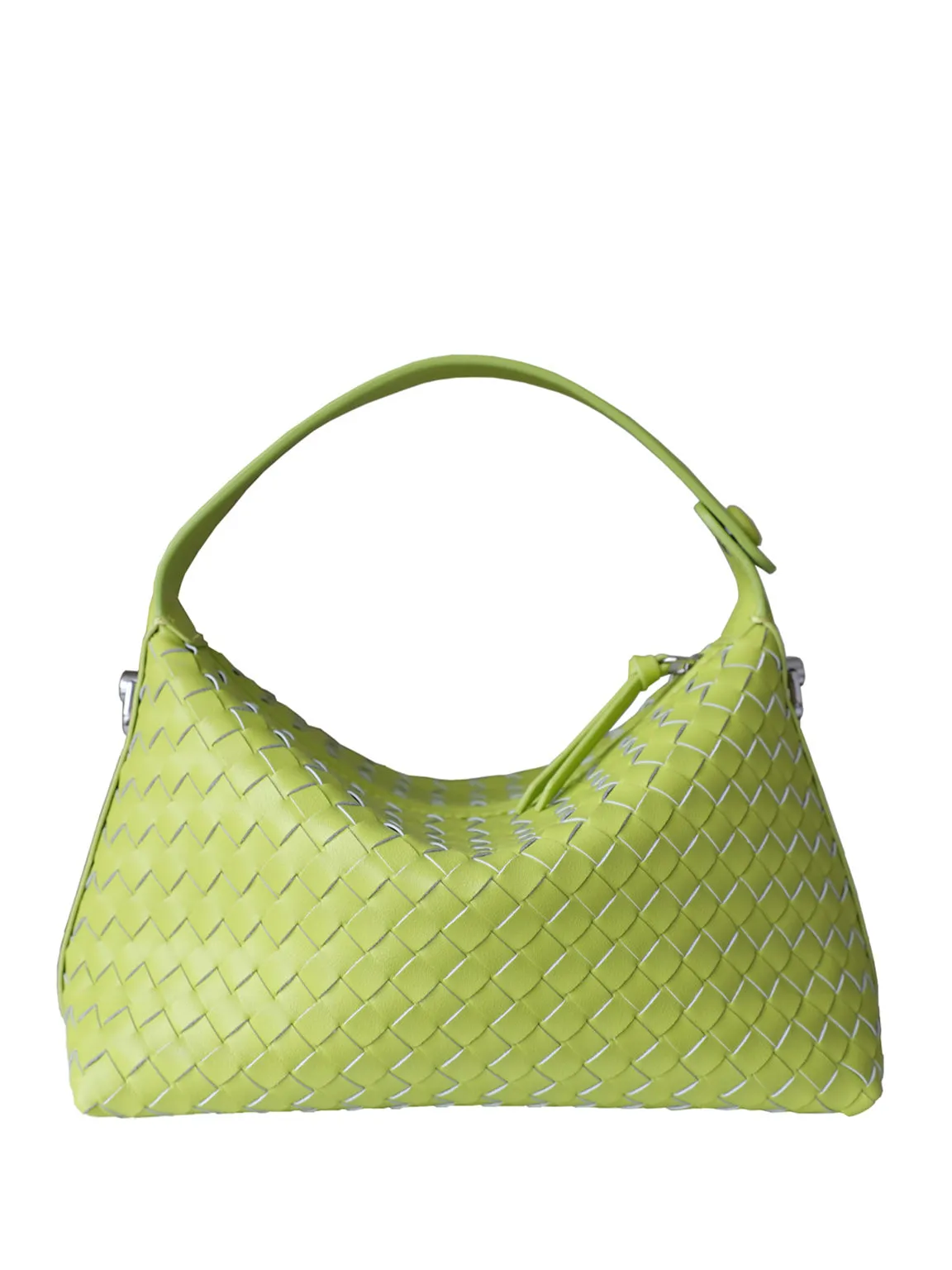 Women's Woven Leather Tote Bag Square Intrecciato Bucket Bag Braiding Shoulder Bag