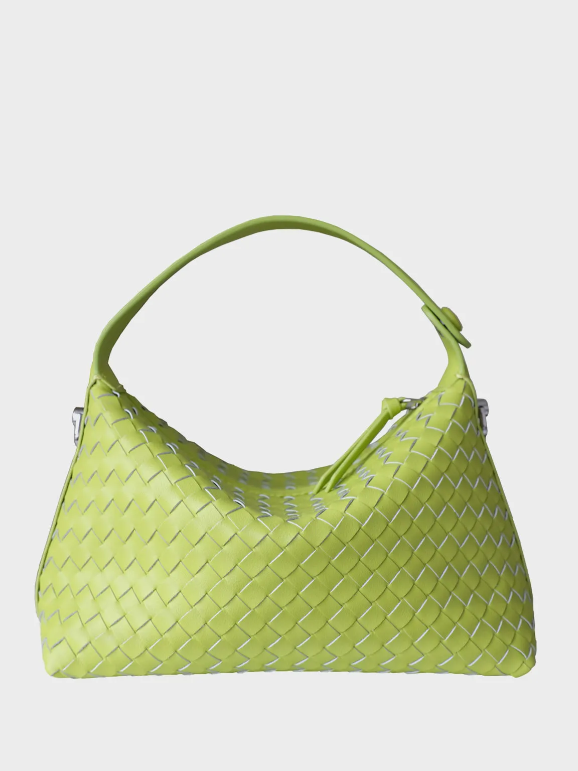 Women's Woven Leather Tote Bag Square Intrecciato Bucket Bag Braiding Shoulder Bag