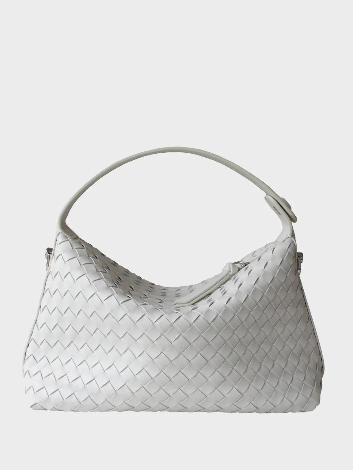 Women's Woven Leather Tote Bag Square Intrecciato Bucket Bag Braiding Shoulder Bag