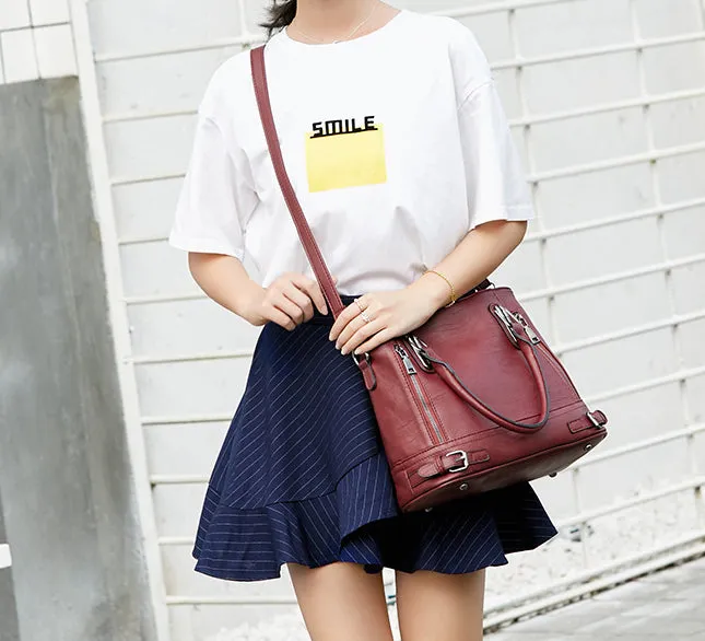 Women's Zipper Travel Bag Shoulder Messenger Bag