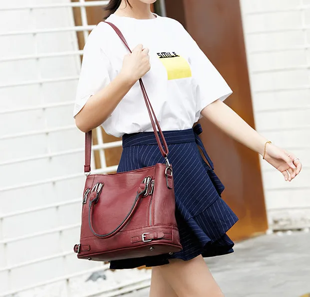 Women's Zipper Travel Bag Shoulder Messenger Bag