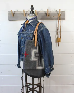 Wool Blanket   Leather Tote