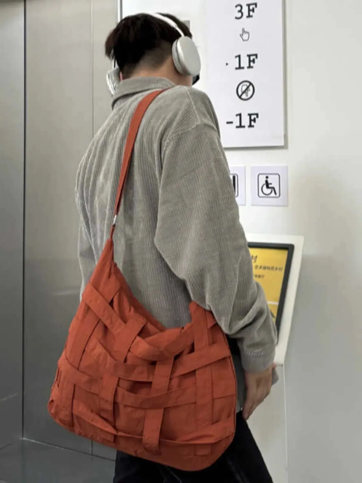 Woven Shoulder Bag