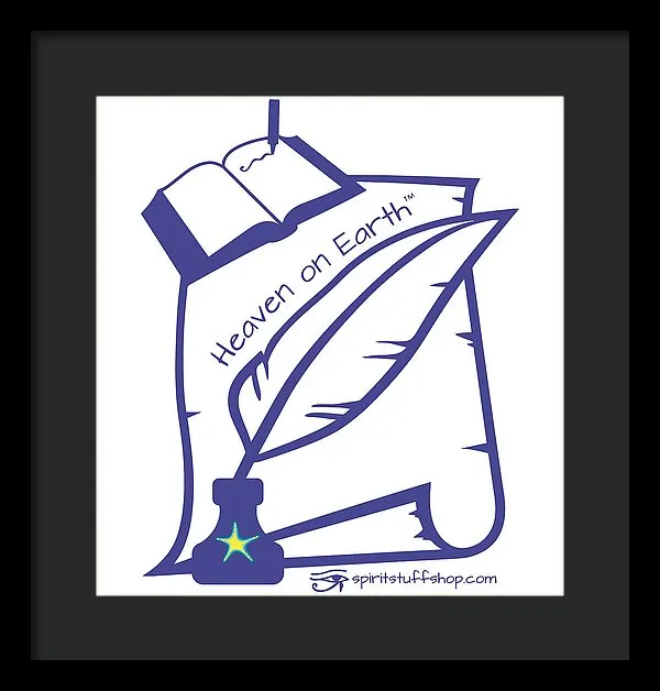 Writer Heaven On Earth - Framed Print