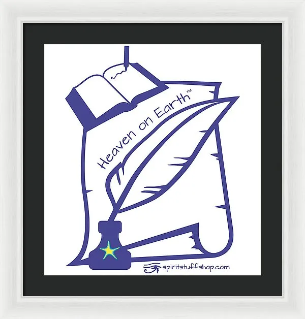 Writer Heaven On Earth - Framed Print