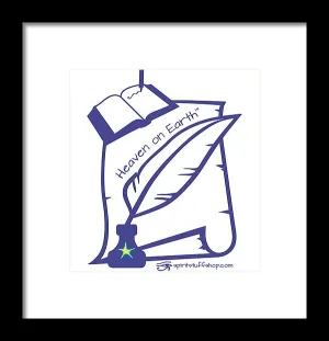 Writer Heaven On Earth - Framed Print
