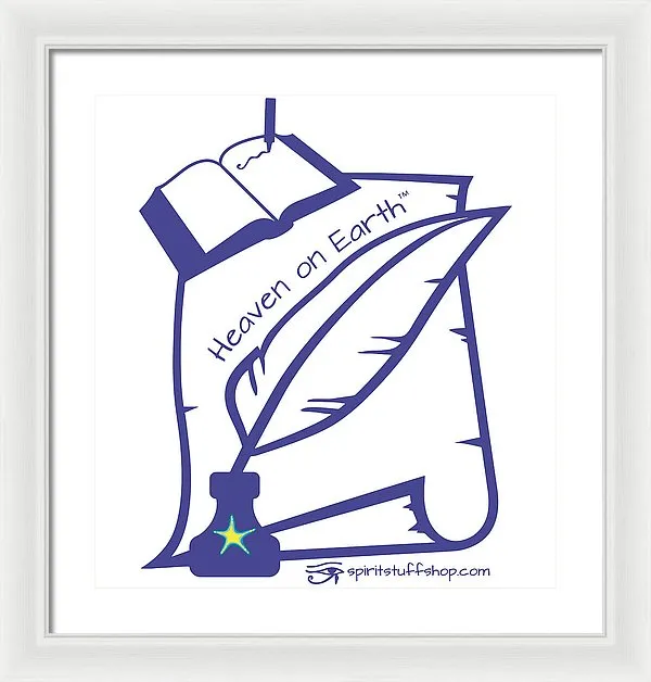 Writer Heaven On Earth - Framed Print