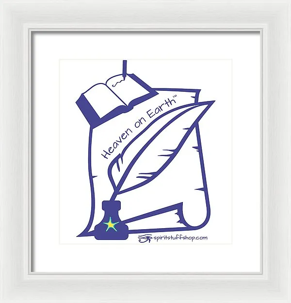 Writer Heaven On Earth - Framed Print