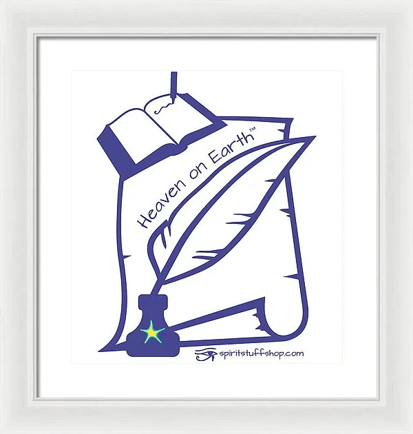 Writer Heaven On Earth - Framed Print