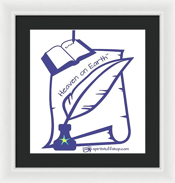 Writer Heaven On Earth - Framed Print