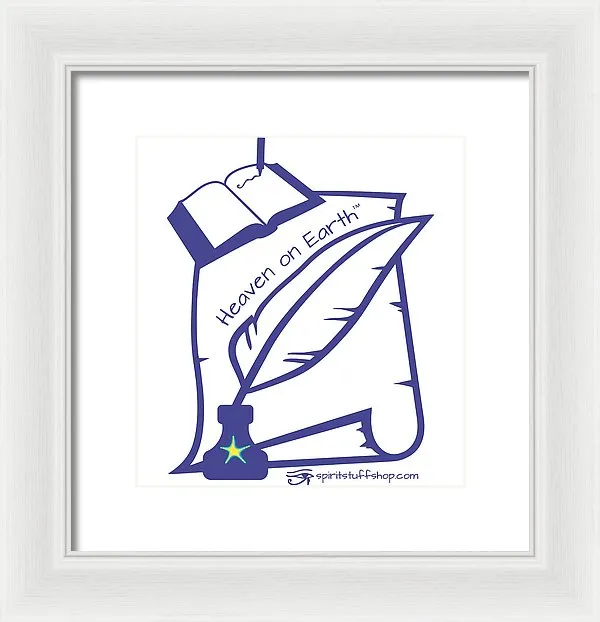 Writer Heaven On Earth - Framed Print