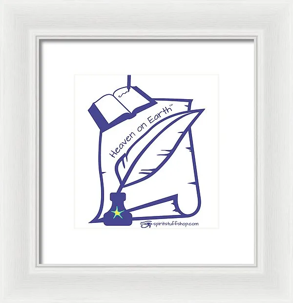 Writer Heaven On Earth - Framed Print
