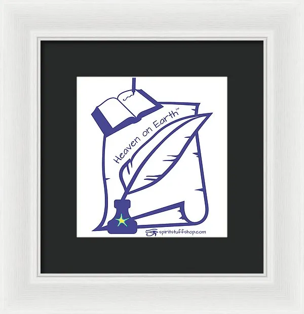 Writer Heaven On Earth - Framed Print