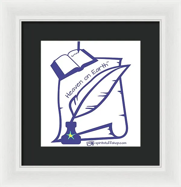 Writer Heaven On Earth - Framed Print