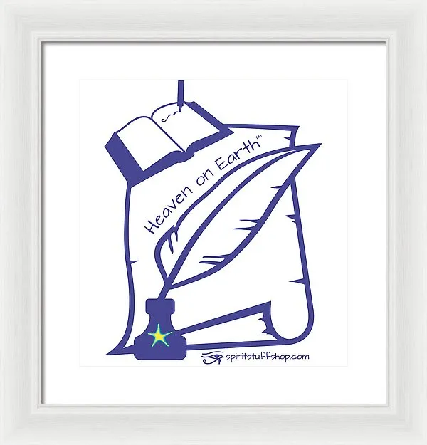 Writer Heaven On Earth - Framed Print