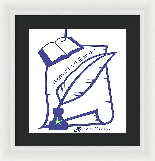 Writer Heaven On Earth - Framed Print