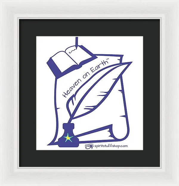 Writer Heaven On Earth - Framed Print