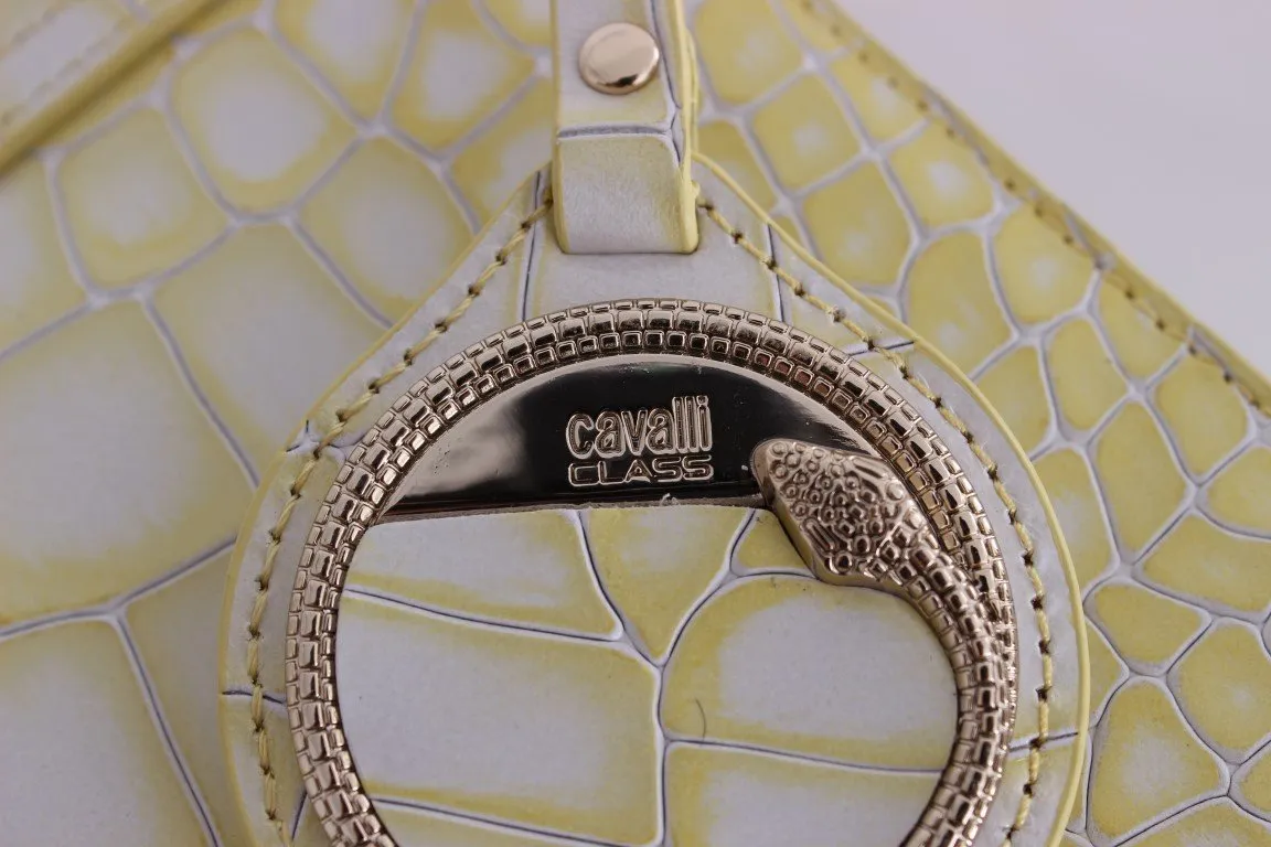 Yellow Leather Hand Shoulder Messenger Bag