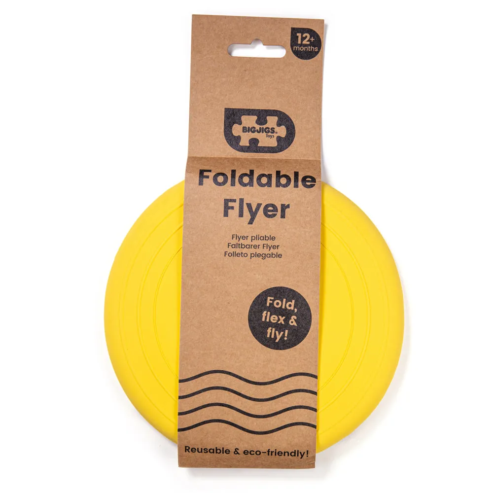 Yellow Silicone Bucket, Flyer and Spade Set