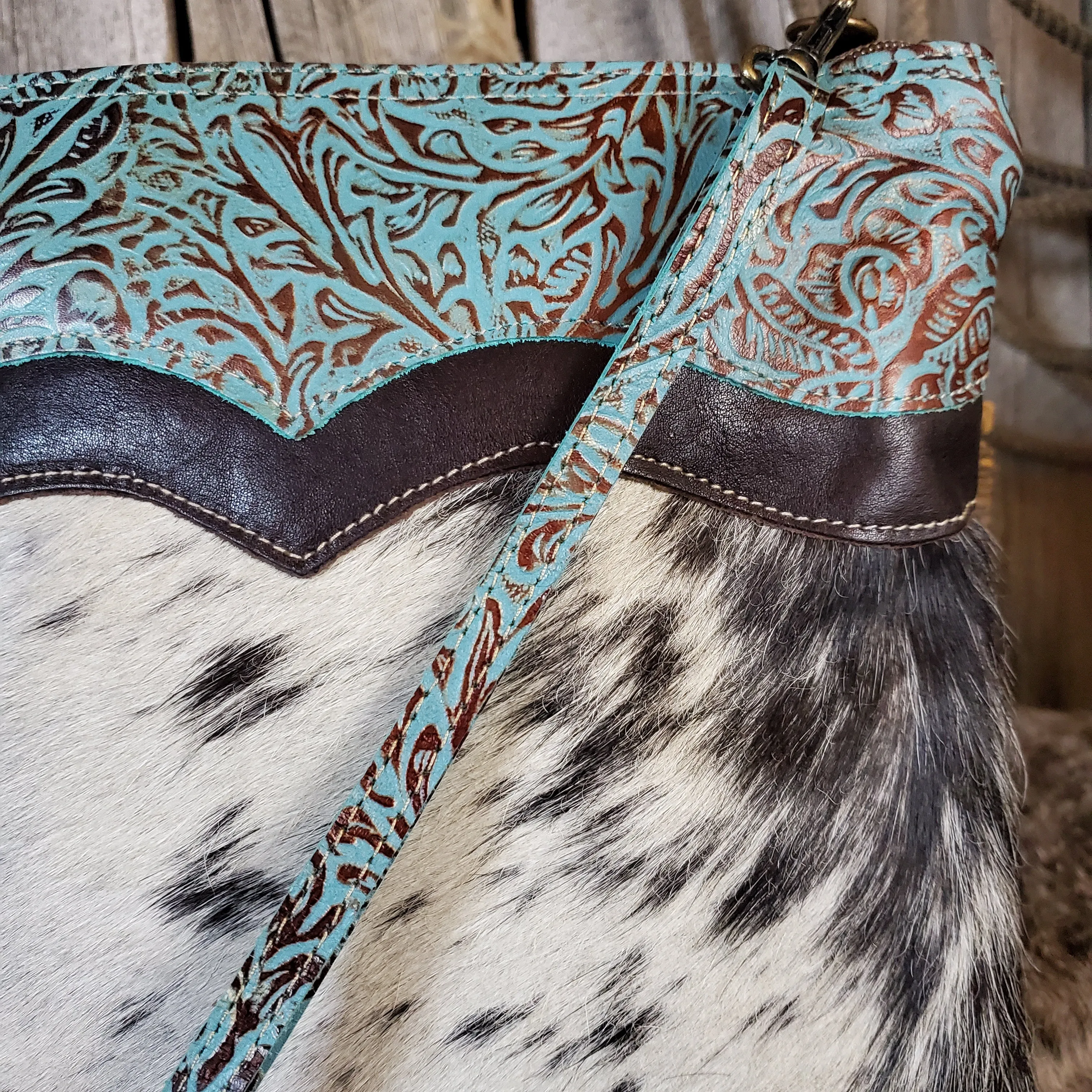 Zapata Leather and Hairon Bag